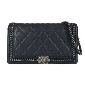 Chanel Boy Clutch On Chain